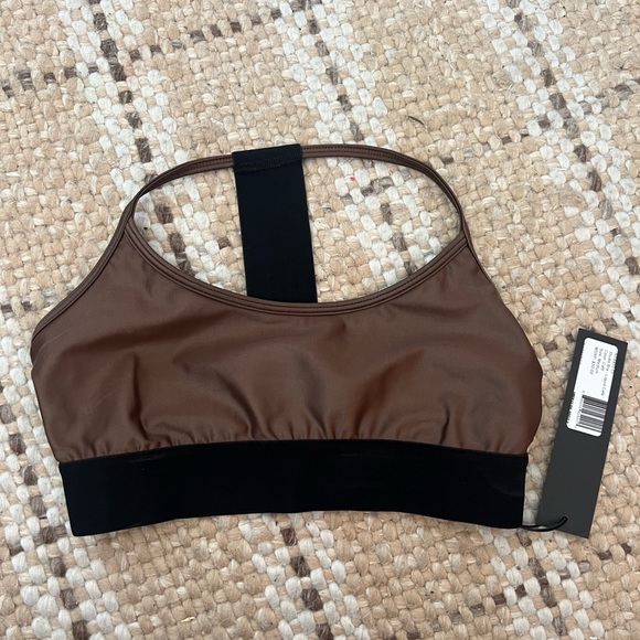 NOLI YOGA Studio Bra in Liquid Cafe - Picture 4 of 6